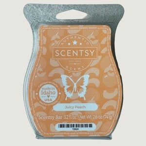 Scentsy Bar Juicy Peach Wax Melt 2.6 oz Home Fragrance New 15824